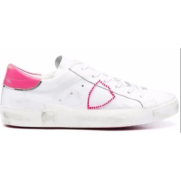 Philippe Model Shoes - Philippe Model Paris
Prsx Broderie Pop sneakers in Blanc Fucsia Size 39